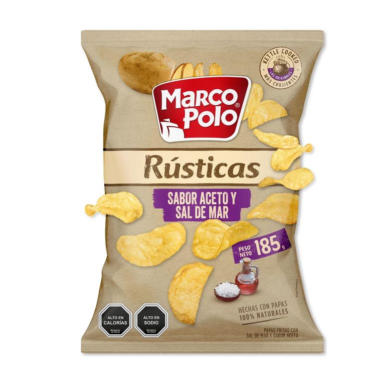 Papas Fritas Rusticas Aceto y Sal de Mar 185 GR