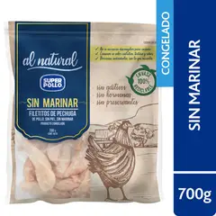 SUPER POLLO - Filetitos de Pechuga de Pollo Natural Congelado