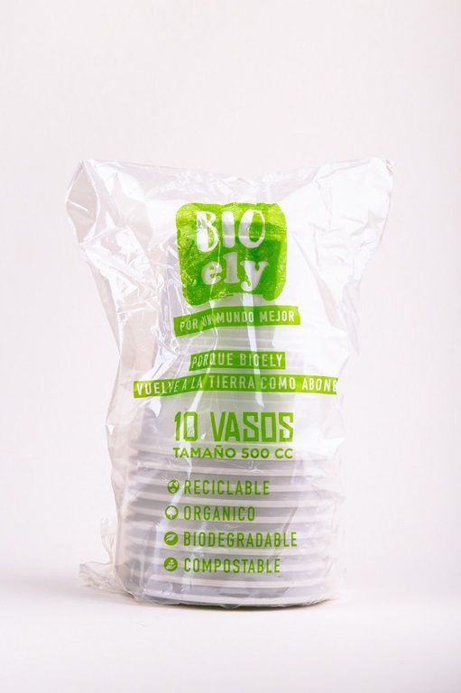 VASO BIOELY 16 OZ 10 UN.