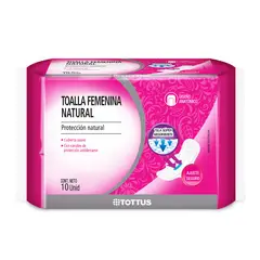 TOTTUS - Toallas Femeninas Natural