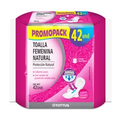 TOTTUS - Toallas Femeninas Natural