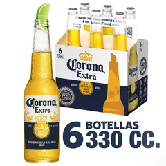 CORONA - PACK CERVEZA 330 CC 6 UND