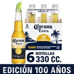CORONA - PACK CERVEZA CORONA 330 CC 6 UND