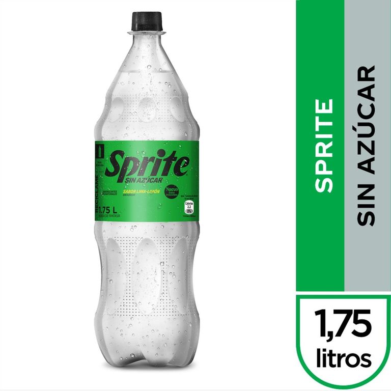 Bebida Sprite Sin Azucar 1.75 Lt