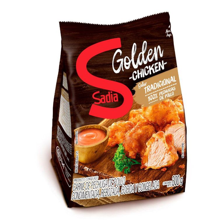 Rebozados de Pollo Golden Chicken Tradicional Congelados Sadia 300 g - Tottus - $4.090