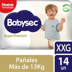BABYSEC - Pañales Desechables Babysec Súper Premium Talla XXG 14 Un