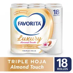 FAVORITA - Papel Higiénico Triple Hoja 18 x 20 mts
