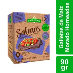 SANISSIMO - Pack Galletas Salmas Maíz Morado