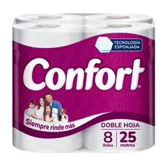 CONFORT - Papel Higiénico Confort Doble Hoja