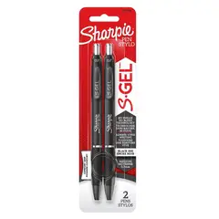 SHARPIE - 2 Sharpie Gel 0.7 mm Negro
