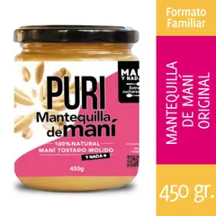 PURISNACKS - Puri Mantequilla de Maní 450 g