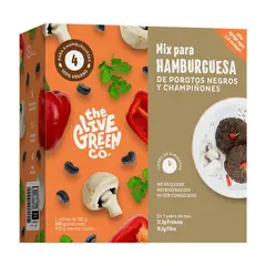THE LIVE GREEN - Mix Hamburguesa Porotos Negros y Champiñones