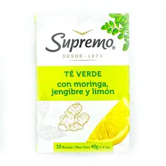SUPREMO - Te Verde Moringa Jengibre