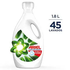 ARIEL - Detergente Líquido Concentrado Doble Poder 1,8L