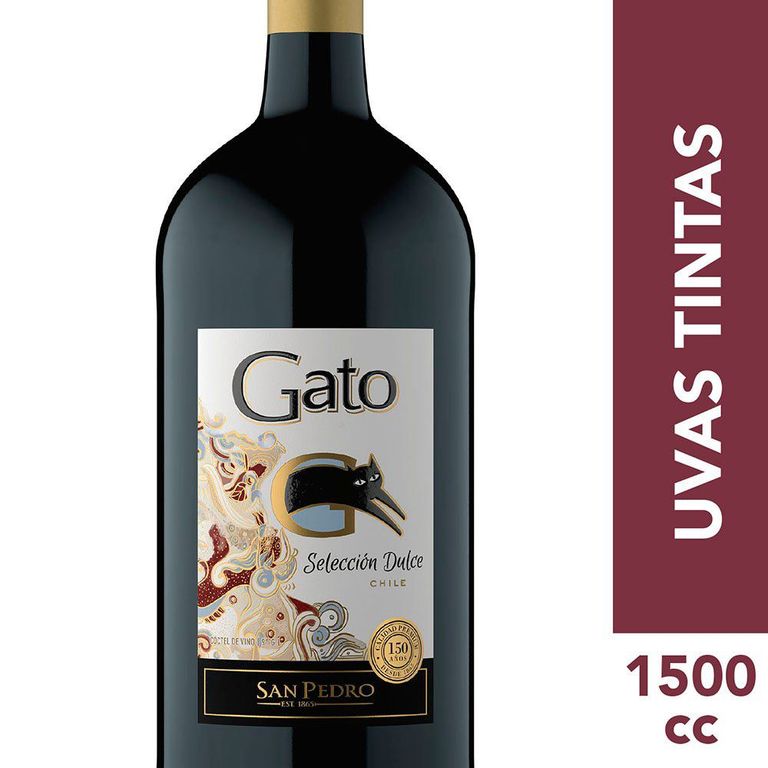 Cóctel Vino Tinto Dulce Gato 9° 1500 cc