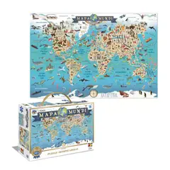 TOYNG - Puzzle Mapamundi 200 pcs