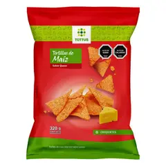 TOTTUS - TORTILLA MAIZ SABOR QUESO 320 G