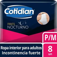 COTIDIAN - PANTS ADULTO COTIDIAN P/M X 8 UND