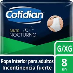 COTIDIAN - PANTS ADULTO COTIDIAN G/XG X 8 UND