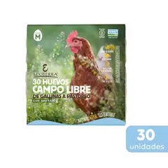ECOTERRA - Huevos de Color Gallinas Libres Medianos Ecoterra 30 Un