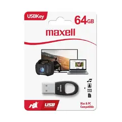 MAXELL - Pendrive Key 64GB negro