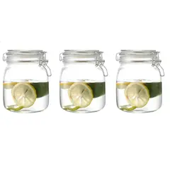 CASA JOVEN - Set x 3 Canisters Vidrio 1000 ML