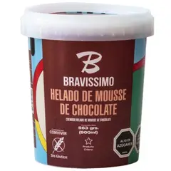 BRAVISSIMO - HELADO MOUSSE DE CHOC 900 GR
