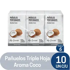 TOTTUS - Pañuelos Desechables Triple Hoja Aroma Coco
