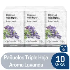 TOTTUS - Pañuelos Desechables Triple Hoja Aroma Lavanda