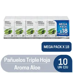 TOTTUS - Pack Pañuelos Desechables Triple Hoja Aloe Vera