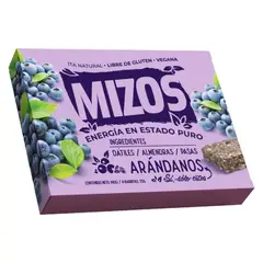 MIZOS - Barritas Naturales Mizos Arándano 4 x 35 g