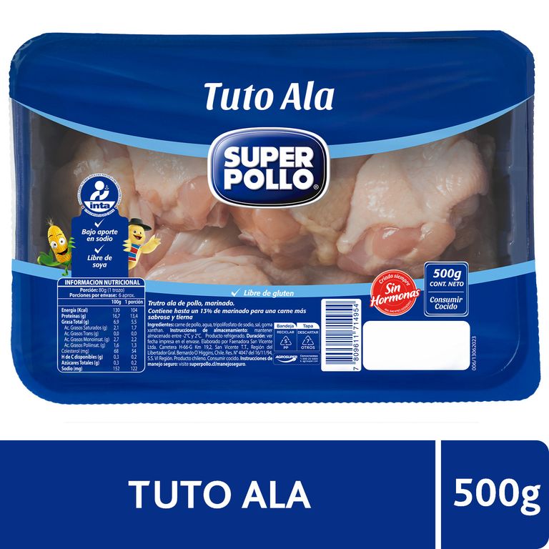 Tuto Ala de Pollo - Tottus - $3.450