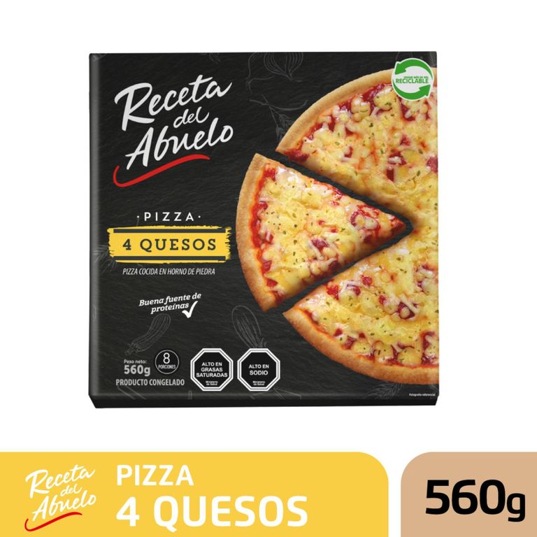 Pizza Cuatro Quesos Congelada 560 GR