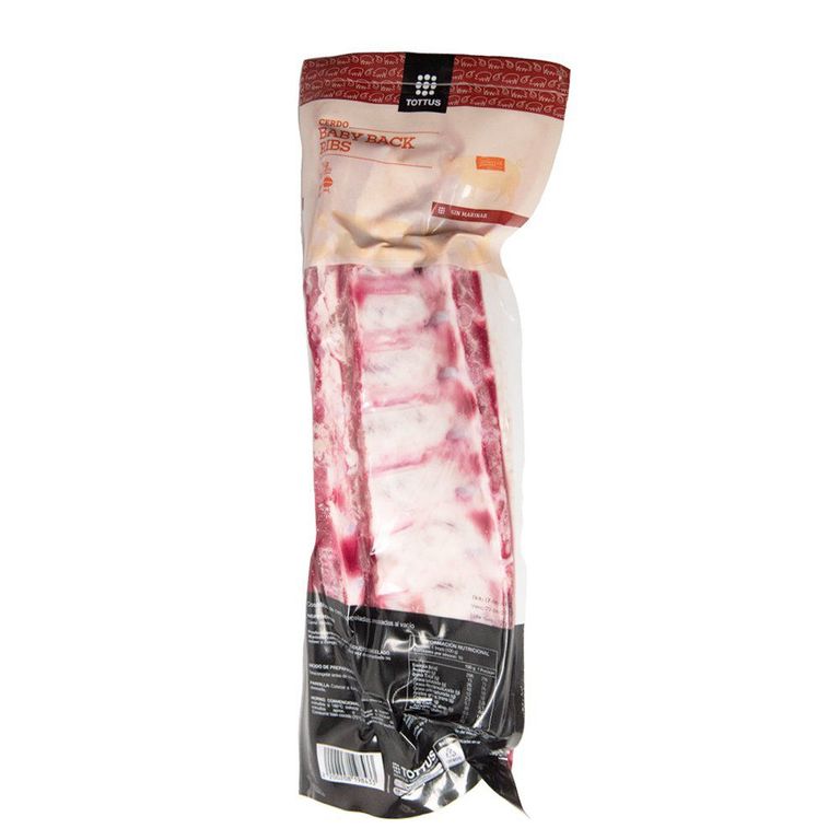 Costillitas de Cerdo Baby Back Ribs Congeladas al Vacío - Tottus - $12.990