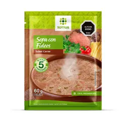 TOTTUS - Sopa con Fideos Sabor Carne