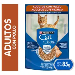 CAT CHOW - Alimento Húmedo para Gato Adultos Pollo Sobre