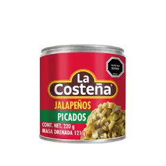 LA COSTEÑA - CHILE JALAPENO PICADO LA COSTENA 220 GR
