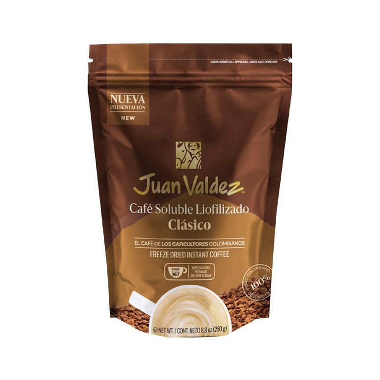 Cafe Liofilizado Clasico Juan Valdez 250 g