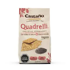 CASTAÑO - Galleta Quadrelli con Harina Espelta y Chía