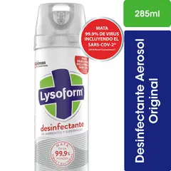 LYSOFORM - Desinfectante Aerosol de Ambientes y Elimina Olores Lysoform Original 285 ml