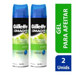 GILLETTE - Gel para Afeitar Gillette Mach 3 Complete Defense Sensitive