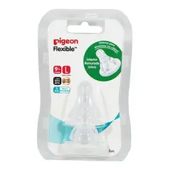 PIGEON - Tetina para Biberón Boca Standar Talla L 1 Un