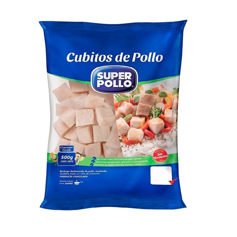 Cubitos de Pollo Congelados - Tottus - $5.590