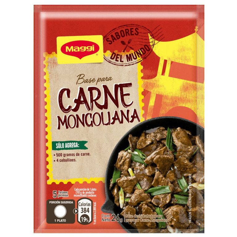 Base Sabores Del Mundo Carne Mongoliana 26 GR