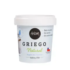 ARTISAN - Yogurt Griego Artisan Sabor Natural Sin lactosa 360 g