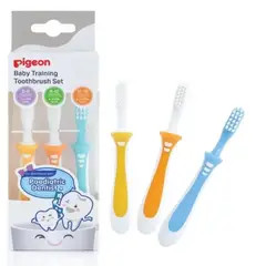 PIGEON - Set Cepillos Dentales de Entrenamiento 3 Etapas Pigeon 3 Un