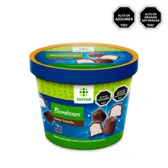 TOTTUS - Bombones Helados de Vainilla Cubiertos de Chocolate