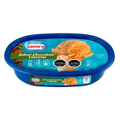 SAVORY - Helado de Leche Sabor Chocolate Lúcuma Cassata Savory 1 L