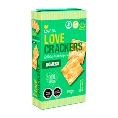 LOVE CO - Galletas de Garbanzos Artesanales Sabor Romero 130 g