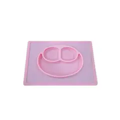 TOTTUS - Plato Silicona Rosado